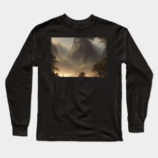 easy landscape, beautiful wall painting for living room gentle Long Sleeve T-Shirt